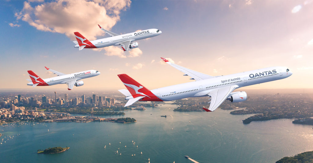 Qantas Airbus aircraft