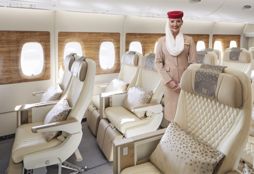 Emirates A380 Premium Economy Cabin